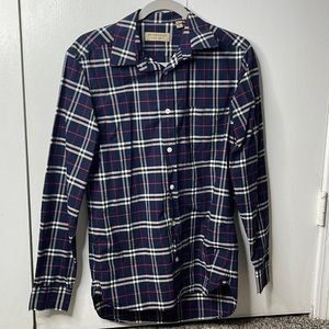 Gorgeous Plaid Burberry Long Sleeve Shirt/Dress Shirt. Never worn.
